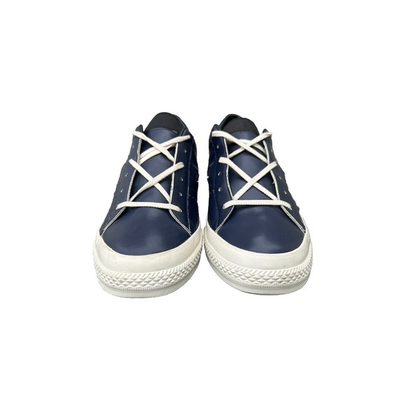 Converse Low-Top One Star Blue Leather Sneakers Mens Size 13 main image 5